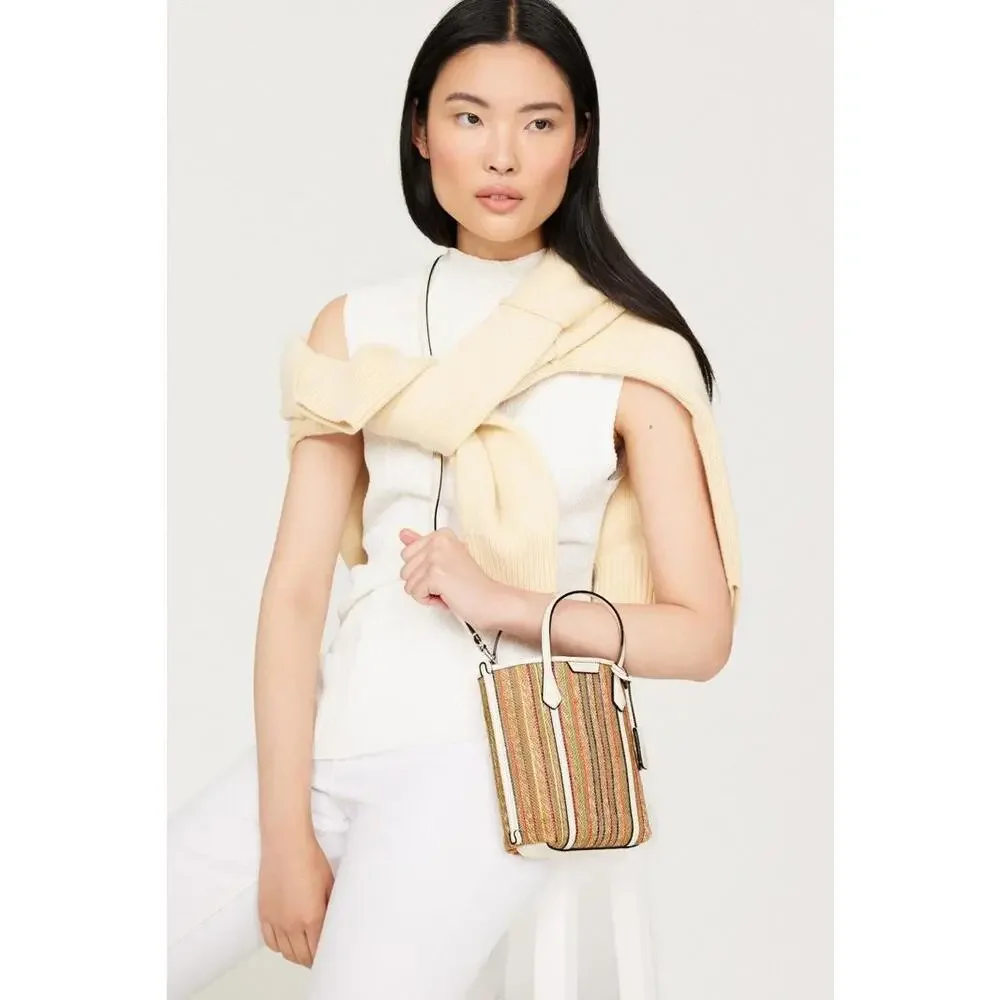 Tory Burch Perry Raffia Crossbody Bag